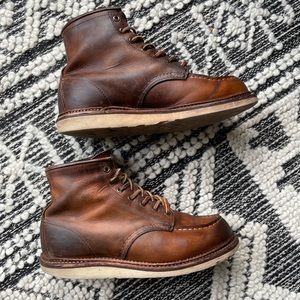 Brown Red Wing Traction Tred 6-inch soft toe Boot